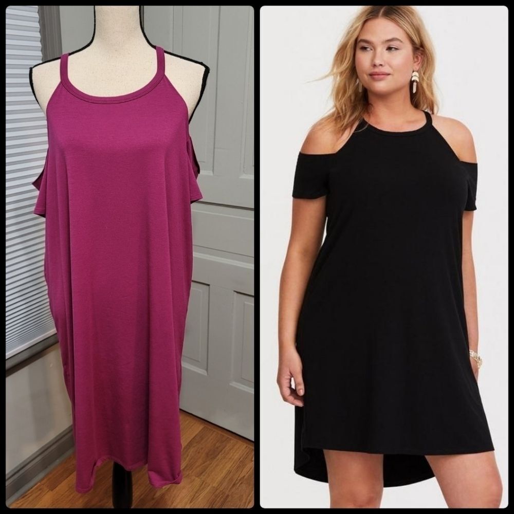 Torrid MINI JERSEY TEE SHIRT DRESS - Purple